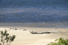 Snowy River enters the sea at Marlo VIC