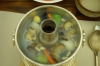 Seafood Hot Pot, Wrapped Kimchi, at SamcheongGak Restaurant, Seoul KR
