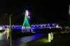 Christmas lights on the pedestrian bridges in Tena EC