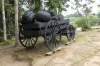 Carting the rubber balls. Seringal Vila Paraiso Museum (rubber museum), Rio Negro BR