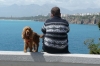 Man and his dog, Antalya TR