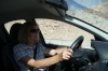 Thea driving in Jordan