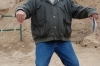 Our guide Oleg, in the throne room. Old Nissa, Parthian Fortress, Ashgabat TM