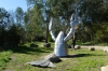 Murray Crayfish sculpture beside the Murray River at the Bringenbrong Bridge NSW