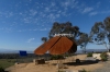 Bogong Moth sculpture at the Jim Newman Lookout on the Great River Road drive VIC