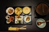 First Japanese breakfast at the Kurodaya Ryokan, Beppu, Japan