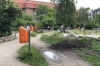 Rubbish bins are plentiful in the parks and streets in Berlin DE