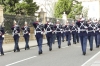 Army marching outside Palacio de Nariño, Bogotá CO