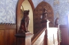 Three dogs represent mischief, intellgence and consideration at Bojnice Castle SK
