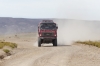 Dakar Rally vehicles on the road between Uyuni and Ojo de Perdiz BO