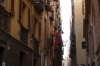 Narrow streets in the ancient town of Cagliaro, Sardinia IT