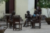 Street sculptures by Martha Jimenez Perez in Plaza del Carmen, Camaguey CU