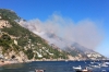 Wild Fire near Positano.  They came with water bombing planes to extinguish it next day