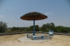 Lunch stop on the Caprivi Strip between the rivers Kavangp and Kwando, Namibia