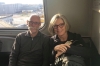 Bruce & Thea on the AirTrain from JFK, New York USA