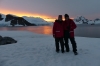 Sunset from the campsite at Leith Cove in Paradise Bay. Antarctica