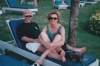 Bruce and Thea with beer and G&T. Holidays can be such hard work! Bali ID