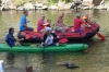 Rafting down the Vltava River in Český Krumlov CZ