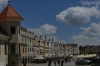 Colourful  houses with arcades and ornamental gables ring Zachariáš of Hradec Square, Telč CZ