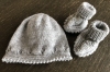 Beanie and booties for Aida