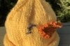 A chicken hat for Ronan for his first Easter.