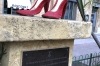 Red shoes, recognising women victims of violence. Agrigento IT