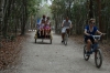 Transport was walking, bikes or taxi-trikes in the Ancient Ruins of Coba
