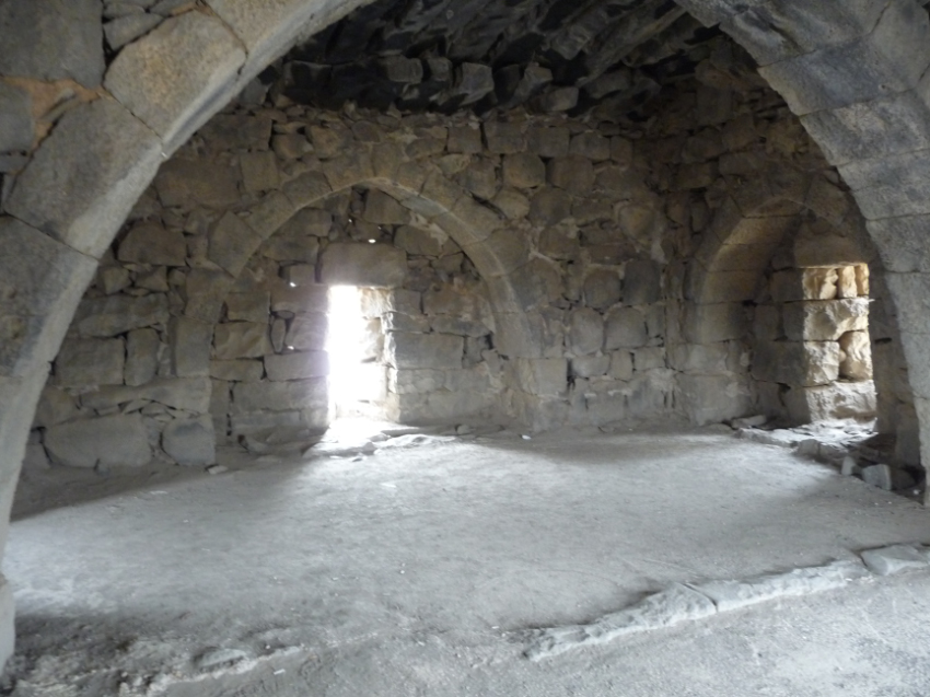 Qasr Al Azraq (Desert fort of black basalt) - Lawrence used this room above the entrance when signing up Beduoin soldiers