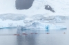 Kayakers around Danco Island in the Errera Channel, Antarctica