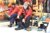 Preparing for our next outing in the Mud Room on the SS Expedition, near George's Point, Antarctica