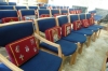 Each seat had a cushion of remembrance, St John the Baptist Cathedral, Burford, Cotswolds GB