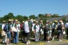 Merv Hughes and entourage at Chester-le-Street, Durham cricket ground GB