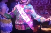 Thea with 'Mother of the Groom' sash, Evan, Steph