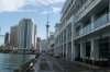 Auckalnd City skyline with and without Sky Tower NZ