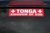 Appropriate bumper sticker in Tonga