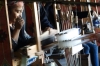 Hand weaving thread-died silk, Silk Factory, Margilon UZ