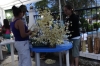 Preparing flowes at the church in Flores