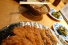 How to eat Tonkatsu in Kyoto (station) Japan.
