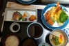 Japanese set menu of sashumi and Tempura at New Otani Hotel, Kumamoto