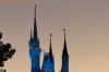 Cinderella Castle at dusk, Disney World Magic Kingdom FL