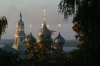Cathedral and Volga River from our room in Kostroma RU.  Early morning.
