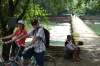Biker riding near Yangshuo, China
