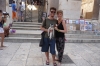 Hayden & Andrea with Pepe and Paco in front of the Cathedral  Split HR