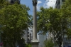 Columna de la Paz (Column of Peace 1867) in Plaza Cagancha, Montevideo UY