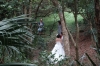 Bridal photography in the Victoria Peak Gardens, Hong Kong
