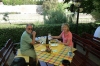 Lunchtime - with wine of course. Győr HU