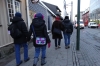 Tip toeing through ice in Reykjavik IS