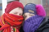 Steph & Andrea learning to keep warm in Reykjavik IS