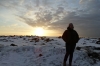 Steph at Reynisfjöru beach IS