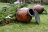 Wine pots. Ikalto Monastery near Telavi